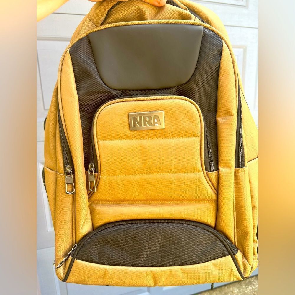 NRA BLACK AND TAN BACKPACK NEW